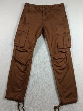 MNML Pants Mens 32x32 Brown Cargo Military Fatigue Field Paratrooper